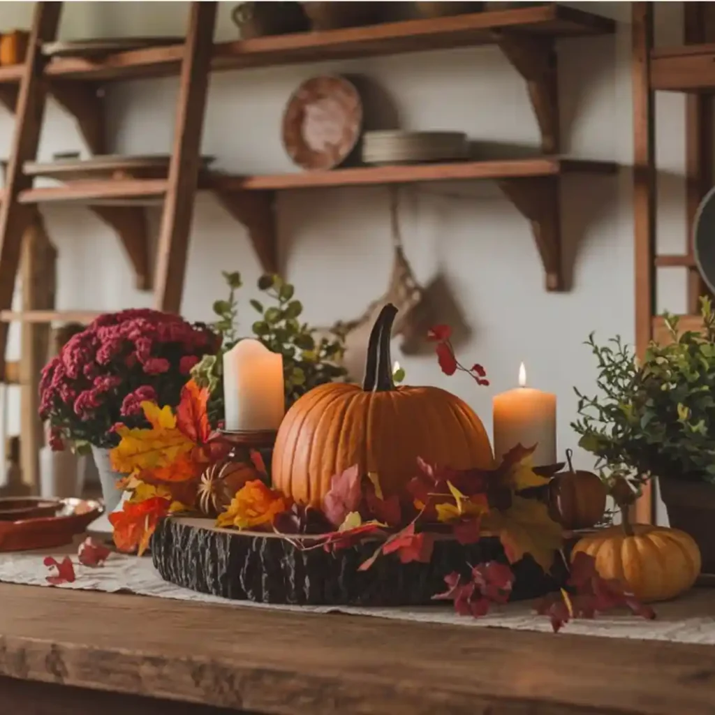 fall decor kitchen