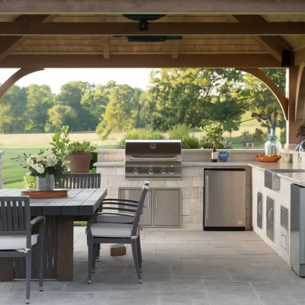 outdoor covered kitchen ideas