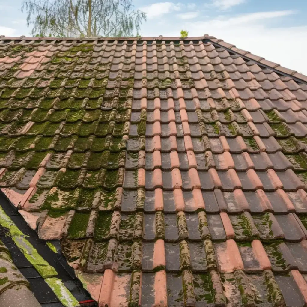 how to clean roof tiles