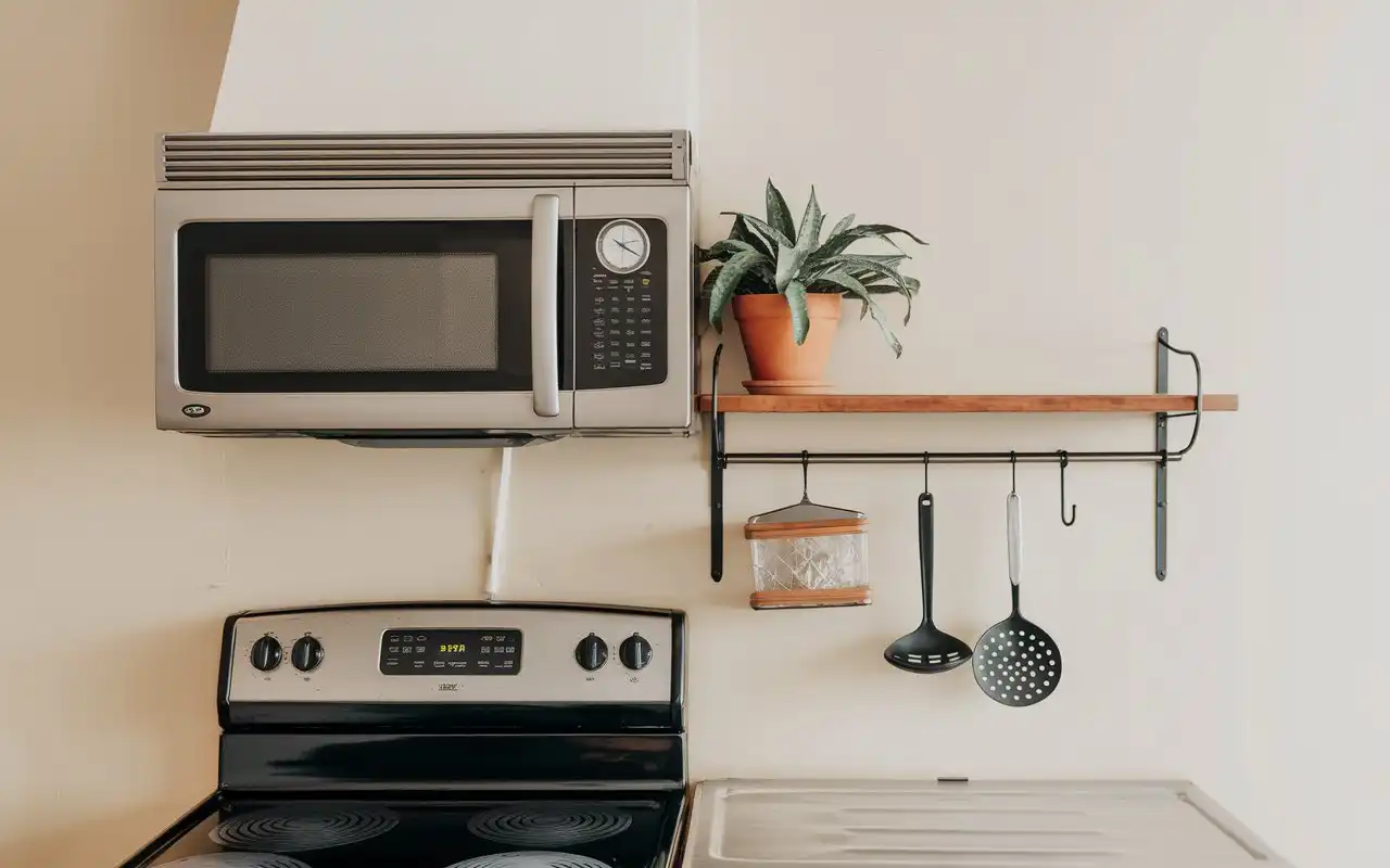 install microwave above stove