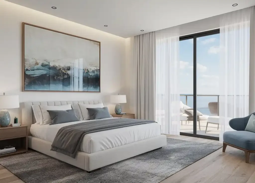 modern coastal bedroom