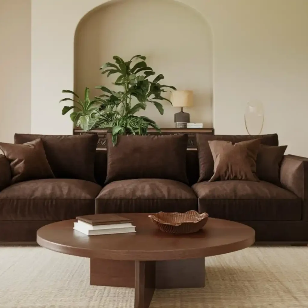 dark brown couch living room ideas