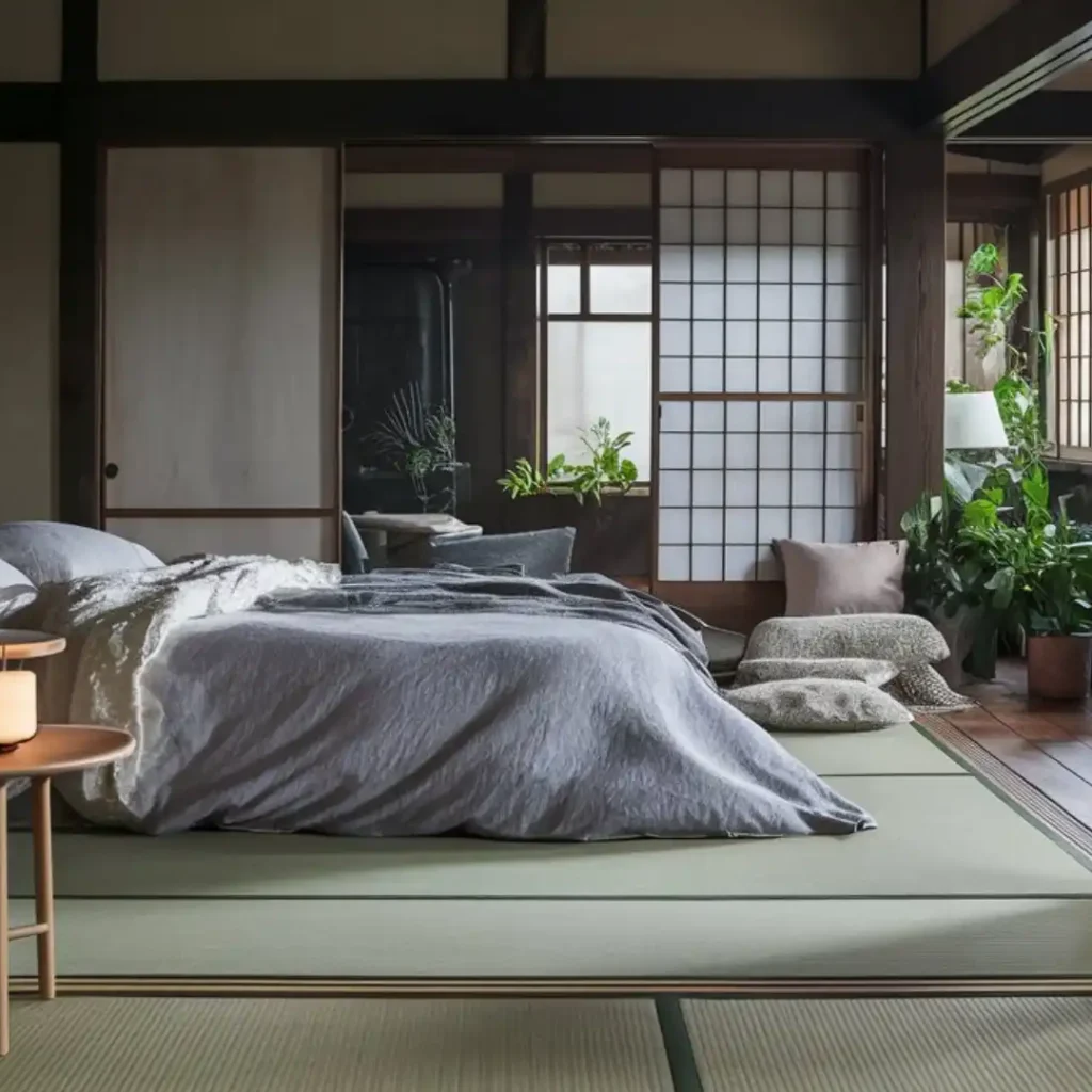 Japanese interior design bedroom