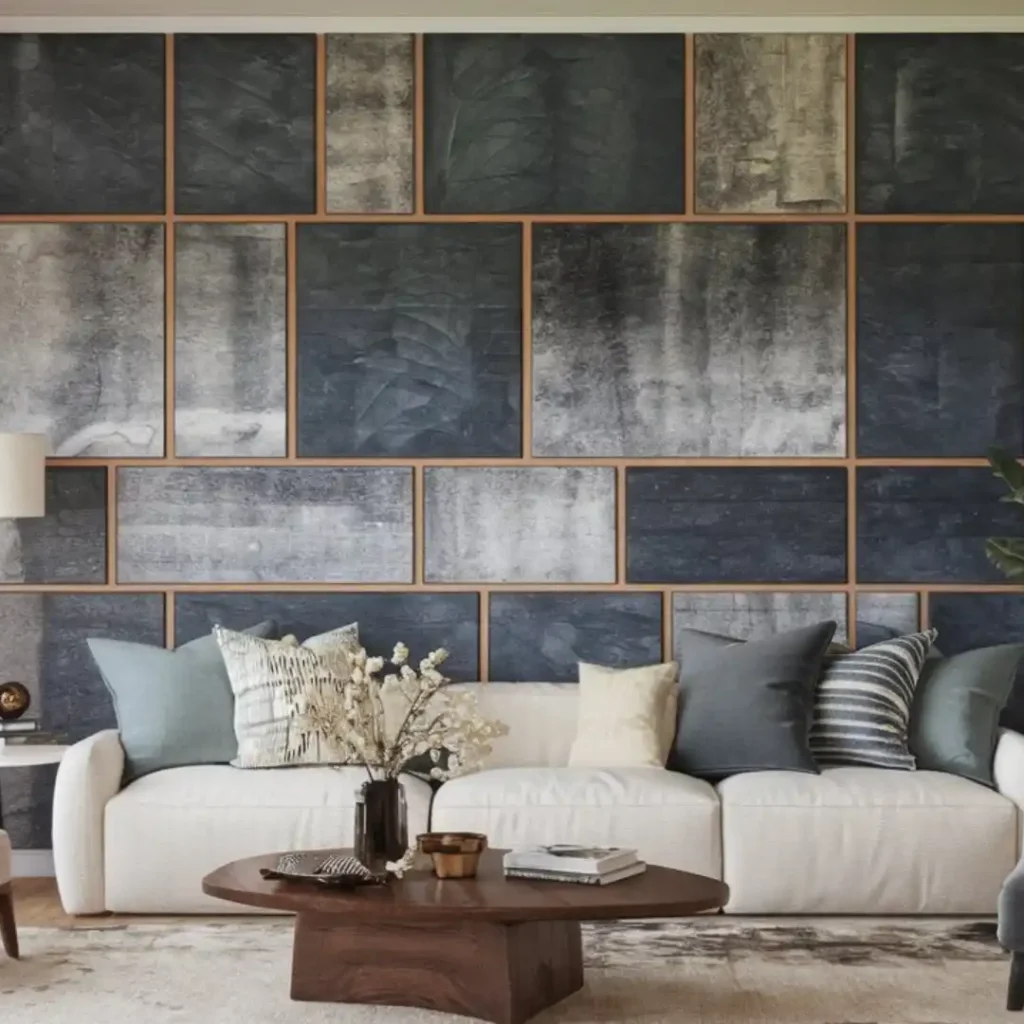 how to decorate a large wall