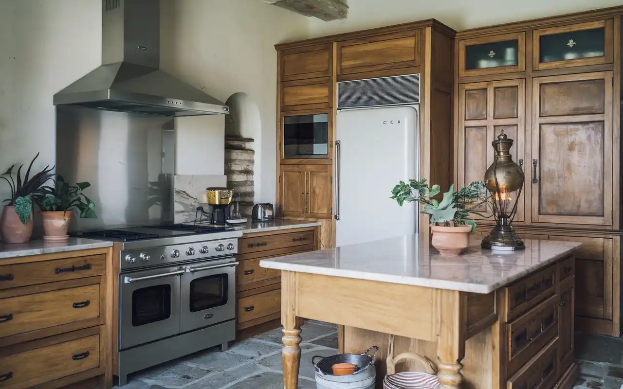 rustic countryside kitchen