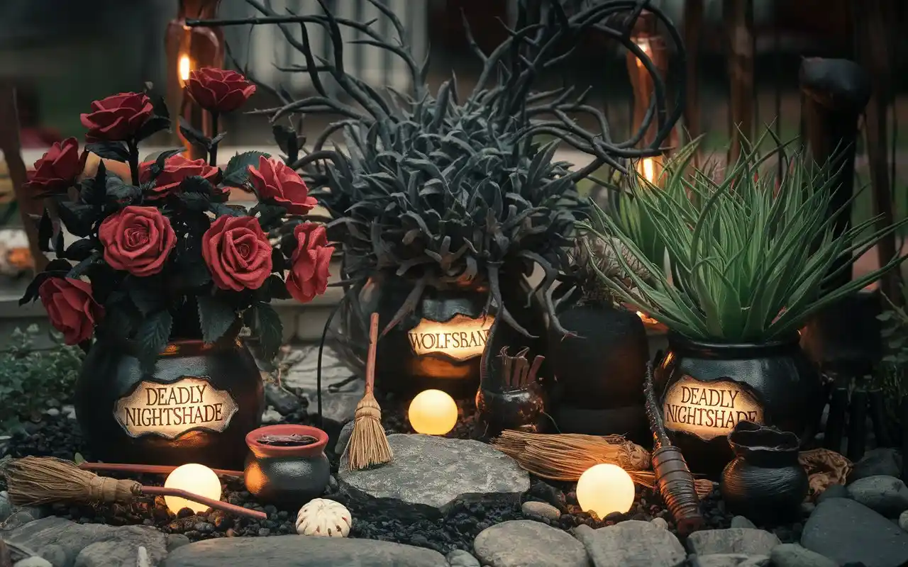 DIY Halloween witch decorations